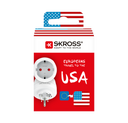 SKROSS - Matkavirtaadapteri Eurooppa USA ja muut maat Maadoitettu
