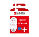 SKROSS - Matkavirtaadapteri Eurooppa Tanska Maadoitettu