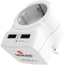SKROSS - Matkavirtalähde Eurooppa UK ja muut 2xUSB-A 12W Maadoitettu