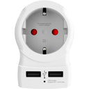 SKROSS - Matkavirtalähde Eurooppa UK ja muut 2xUSB-A 12W Maadoitettu