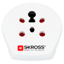 SKROSS - Matkavirtaadapteri Intia/Israel/Tanska Eurooppa Maadoitettu