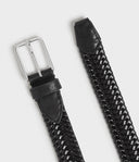 Saddler Joar Braided Nahkavyö - Musta