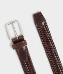 Saddler Joar Braided Nahkavyö - Ruskea
