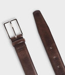 Saddler Flen Nahkavyö - Dark Brown