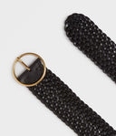 Saddler Arica Braided Nahkavyö - Musta