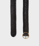 Saddler Arica Braided Nahkavyö - Musta