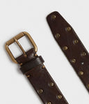 Saddler Male Nahkavyö - Tummanruskea