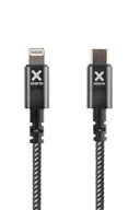 Xtorm Premium USB-C / Lightning Kaapeli 1m Musta
