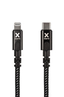 Xtorm Premium USB-C / Lightning Kaapeli 3m Musta