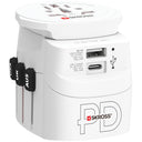 SKROSS - Maailmanmatkailuadapteri PRO Light USB AC30PD World PD 30W Maadoitettu