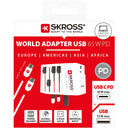 SKROSS - Maailmanmatkaaja MUV USB AC65PD USB-A+USB-C PD 65W Maadoitettu