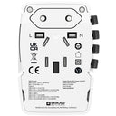 SKROSS - Maailmanmatkailuadapteri AC65PD World USB-A+USB-C PD 65W Maadoitettu