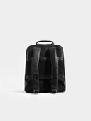 Vantage Black Leather Backpack Back Rucksack