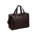 The Chesterfield Brand Misha 17" Laptop Bag - Dark Brown