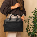 The Chesterfield Brand Tilbury 14" Laptop Bag - Musta