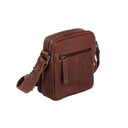 The Chesterfield Brand Bremen Crossbody Bag - Tummanruskea