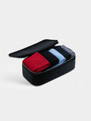 Duo Pack Medium Black Leather Open with Socks inside